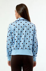 adidas Blue Satin Firebird Track Jacket