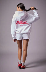 Third Charm White & Pink Puff Graphic Vol. 1 Hoodie