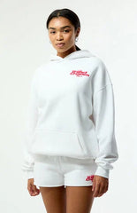 Third Charm White & Pink Puff Graphic Vol. 1 Hoodie