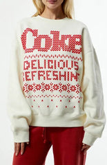 Coca Cola by Pacsun Fake Out Crew Neck Sweatshirt