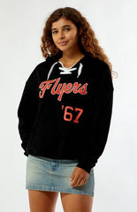 WILD COLLECTIVE x NHL Philadelphia Flyers Lace-Up Hoodie