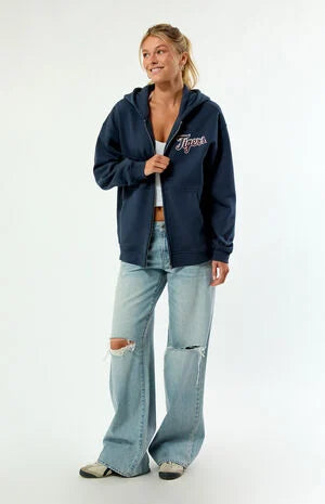 WILD COLLECTIVE x MLB Detroit Tigers Zip Up Hoodie