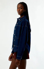 Pacsun Dark Indigo Kirby Denim Shacket