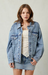Pacsun Light Indigo Relaxed Denim Trucker Jacket