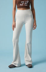 PAC 1980 PAC WHISPER Active Ivory Franchise Flare Yoga Pants