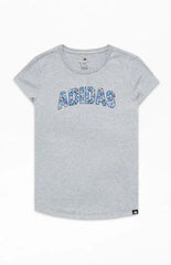 adidas Kids Essential Heather Gray Floral T-Shirt