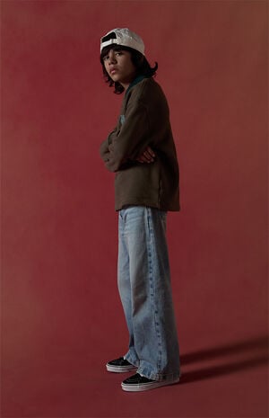 Pacsun Kids Baggy Jeans Light Indigo