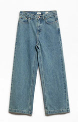 Pacsun Kids Baggy Jeans LA Embroidered Light Blue