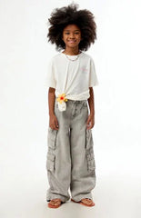 Pacsun Kids Baggy Jeans Cargo Gray