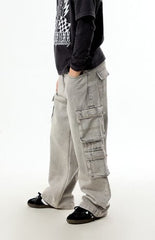 Pacsun Kids Baggy Jeans Cargo Gray