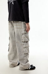 Pacsun Kids Baggy Jeans Cargo Gray