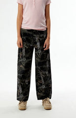 Pacsun Kids Baggy Pants Black Camo Carpenter