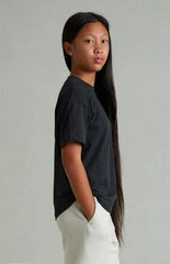 Fear of God ESSENTIALS Kids Vintage Black Classic Short Sleeve T-Shirt