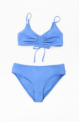 Pacsun Kids Cinch Front Bralette Top & Bikini Set