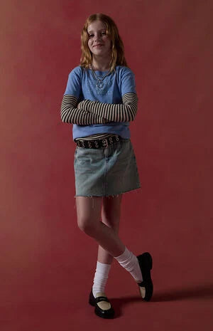 Pacsun Kids Medium Indigo Denim Mini Skirt