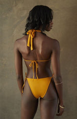 Pacsun Gold Sable Ring Halter Bikini Top