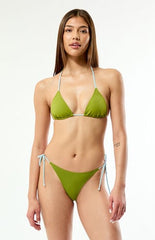 Pacsun Green Summer Triangle Bikini Top