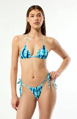 Pacsun Tie Dye Delia Double Tunnel Triangle Bikini Top