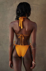 Pacsun Gold Summer Side Tie Bikini Bottom