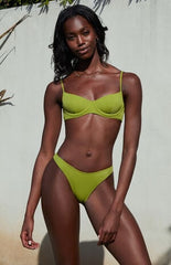 Pacsun Olive Rae High Cut Bikini Bottom