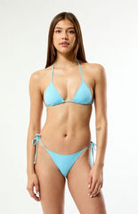 Pacsun Blue Summer Side Tie Bikini Bottom
