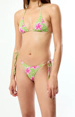 Pacsun Floral Summer Side Tie Bikini Bottom