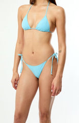 Pacsun Blue Summer Side Tie Bikini Bottom