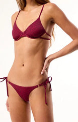 Pacsun Plum Animal Print Alani Ring Cheeky Bikini Bottom