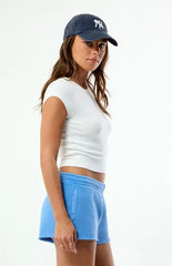 Pacsun Blue Ultra Soft Fleece Core Mini Sweat Shorts