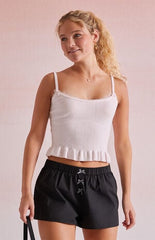 Beverly and Beck Gingham Bow Boxer Shorts