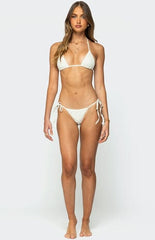 Edikted Crochet Triangle Bikini Top