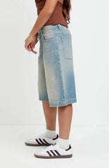 Pacsun Peyton Extreme Jorts Light Blue Tint