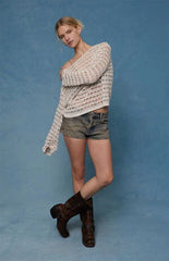 Pacsun Tatum Ultimate Low Rise Jean Micro Shorts Tinted Brown