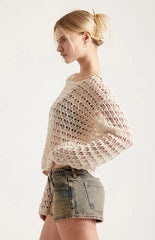 Pacsun Tatum Ultimate Low Rise Jean Micro Shorts Tinted Brown
