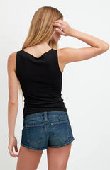 Pacsun Tatum Ultimate Low Rise Jean Micro Shorts Stretch Dark Blue