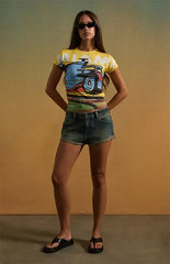 Formula 1 x Pacsun Miami Racing Jean Micro Shorts