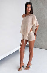 Tiger Mist Fern Crochet Shorts