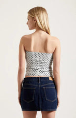 Pacsun Bella Dark Blue Mid Rise Jean Mini Skirt