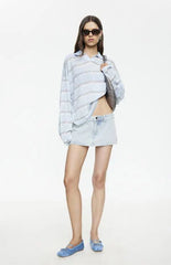 LIONESS Rhode Denim Mini Skort