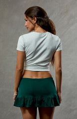 WILD COLLECTIVE Miami Hurricanes Ruffle Mini Skort