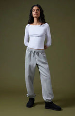 Pacsun Heather Grey Ultra Soft Fleece Classic Sweatpants