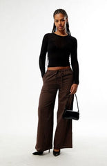 Daisy Street Striped Neve Baggy Trousers