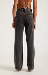 Pacsun Madison High Waisted Girlfriend Jeans Washed Black