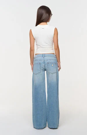 ABRAND Jody 00 Low Rise Wide Leg Jeans