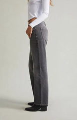 Pacsun Jordyn Low Rise Straight Leg Jeans Contrast Stitch Gray