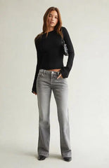 Pacsun Jade Low Rise Bootcut Jeans Light Gray