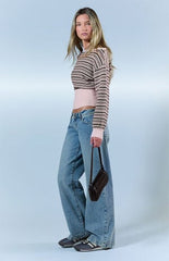 Pacsun Kaia Ultimate Low Rise Baggy Jeans Lighter Blue