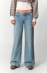 Pacsun Kaia Ultimate Low Rise Baggy Jeans Lighter Blue
