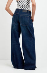 Pacsun Sloane Low Rise Ultra Baggy Jeans Dark Blue