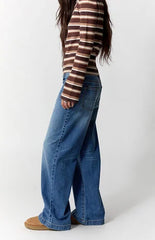 Pacsun Kaia Ultimate Low Rise Baggy Jeans Medium Blue Wash